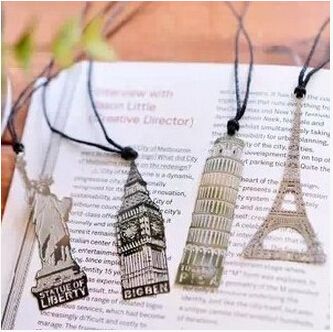 metal bookmarks hollow out retro architecture wedding favors wedding wedding bookmarks