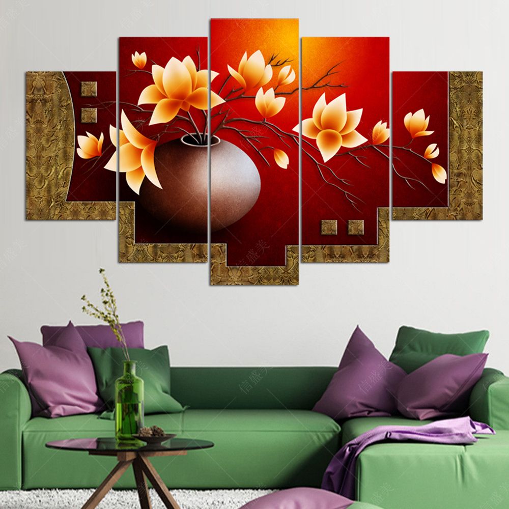 2017 Canvas Oil Painting Flower Vase Picture Hd Print Wall 2017 Canvas Oil Painting Flower Vase Picture Hd Print Wall
