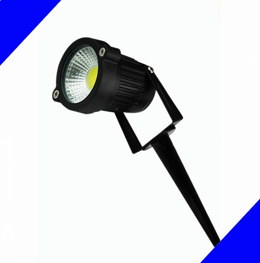 5w 7w Cob Led Garden Lawn Light Lamps Ground With Base Holder Outdoor Flood Decorate Waterproof Free