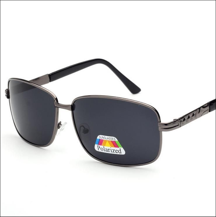 NEW Fashion Glass Len Band Polarized Sunglasses For Men Metal Frame Hot Selling Sunglasses Drive