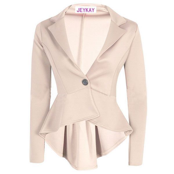 Women OL Work Office Lady Long Sleeve Formal Blazer Suit Jacket Coat Outwear Top