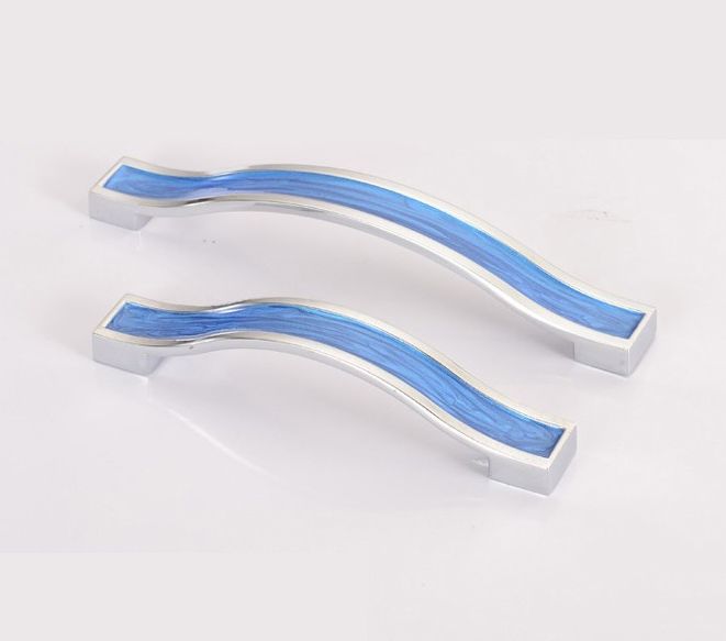 Compre Azul Moderna De La Resina De Muebles Tiradores Hardware