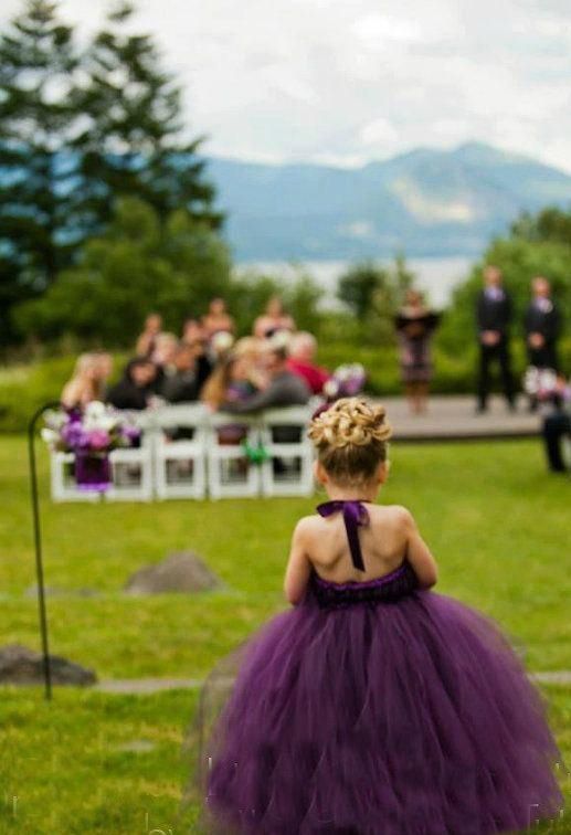 Compra 2017 Preciosos Vestidos De Bola De Tutú De Uva Para Bebés Y Niños  Vestidos De Niñas De Flores Para El Banquete De Boda Cumpleaños Cabestro De  Tul Niños Vestidos De Desfile
