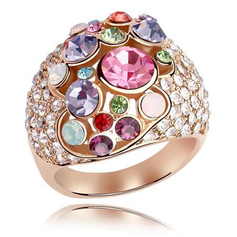 austrian crystal engagement rings