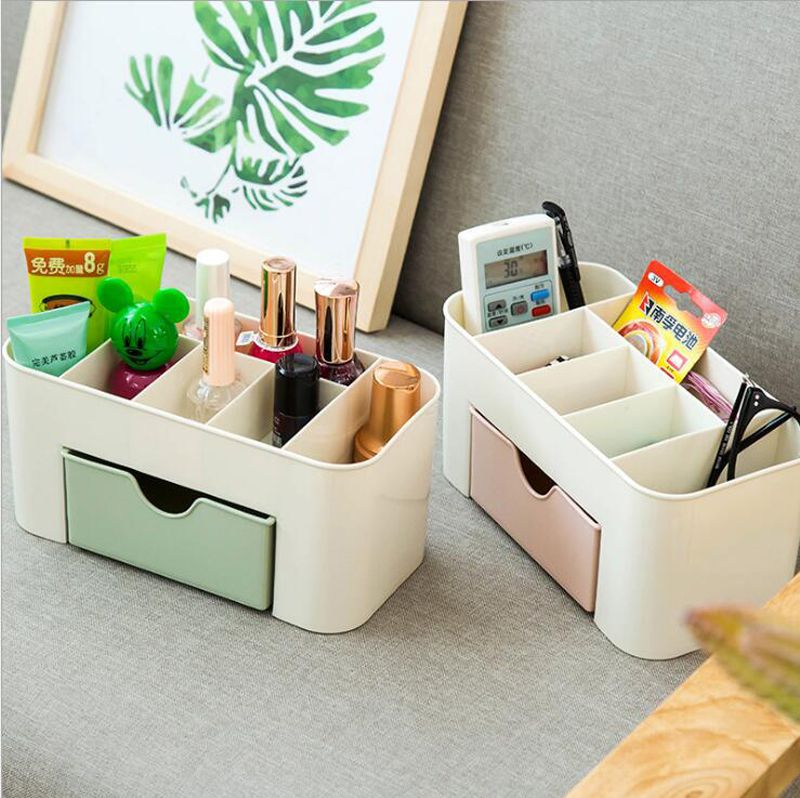2018 Diy Creative Multifunction Plastic Cosmetics Storage Box Case 2018 Diy Creative Multifunction Plastic Cosmetics Storage Box Case Makeup Organizer Desktop Drawer Bo Office Desk Tidy Organizador From Xumeng1688