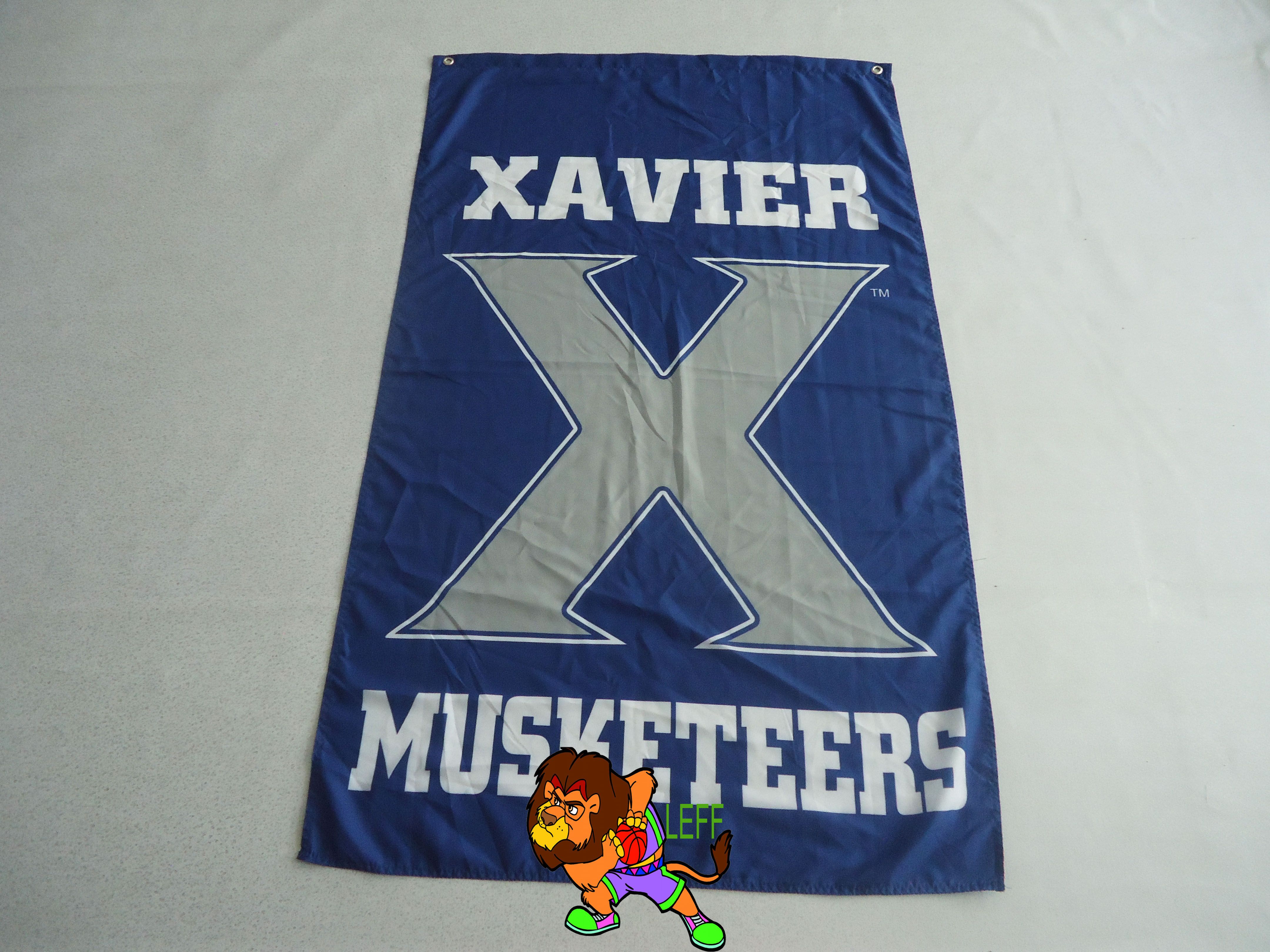 College Xavier Musketeers Flag 3FTX 5FT,100% Polyester 90*150cm Banner ...