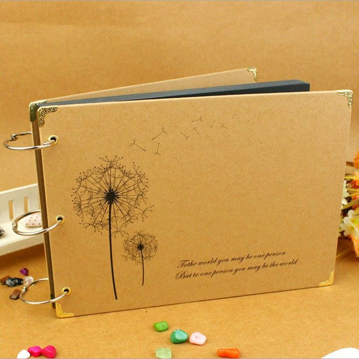 diy scrapbook vintage photo albums creative design kraft paper