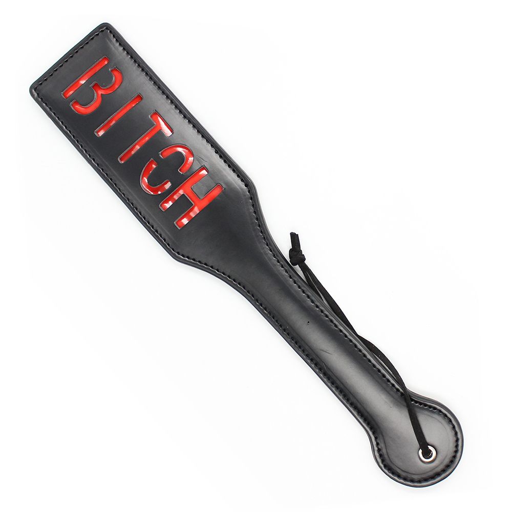 320mm Black Sm Flogger Spanking Paddle Ass Beat Submissive