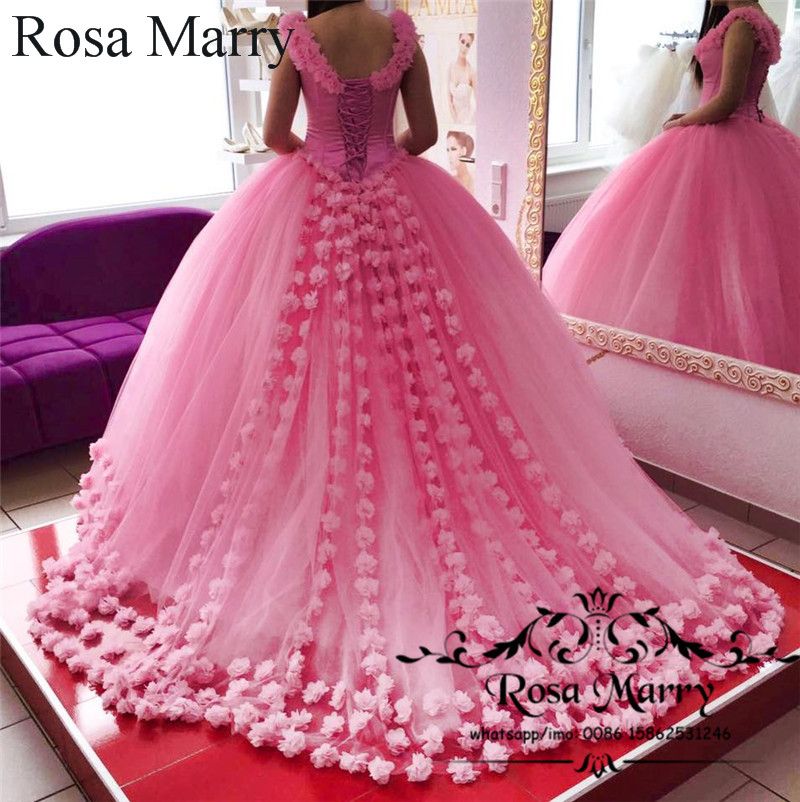 ball gown pink dress