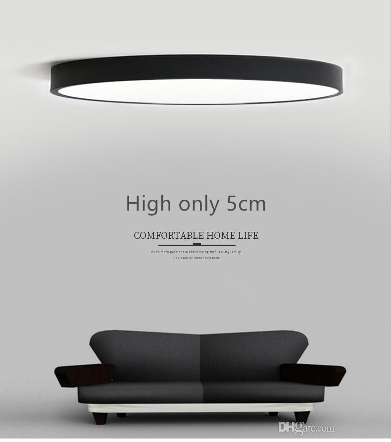 Rc Dimmable Ultrathin 5cm Led Ceiling Lamp Living Room Modern Rc Dimmable Ultrathin 5cm Led Ceiling Lamp Living Room Modern Simple Bedroom Dining Lights Plafondlamp Light