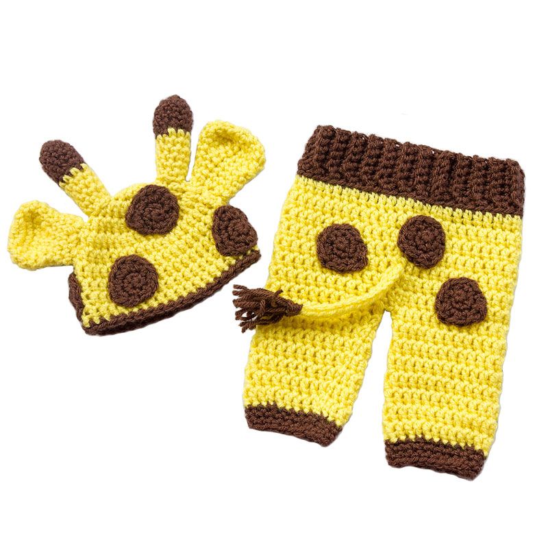 Giraffe Baby Hat & Diaper Cover