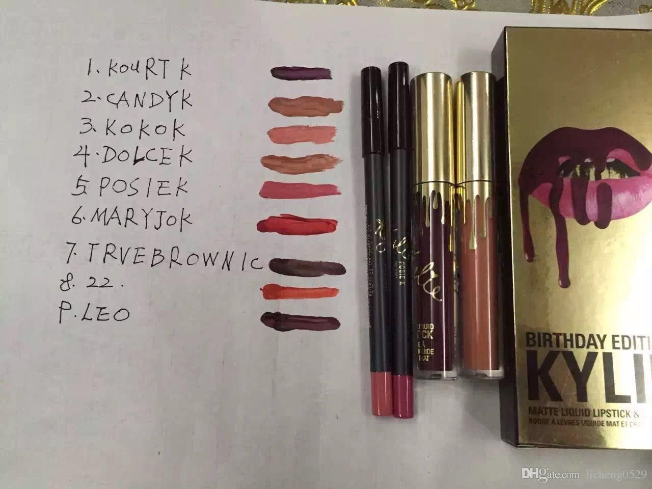 Hot!! Kylie Jenner Lip Kit Kylie Leo Metal Gold The Limited Edition