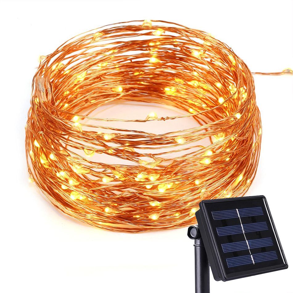 150 LEDs Waterproof Solar Powered Starry String Copper Wire Fairy