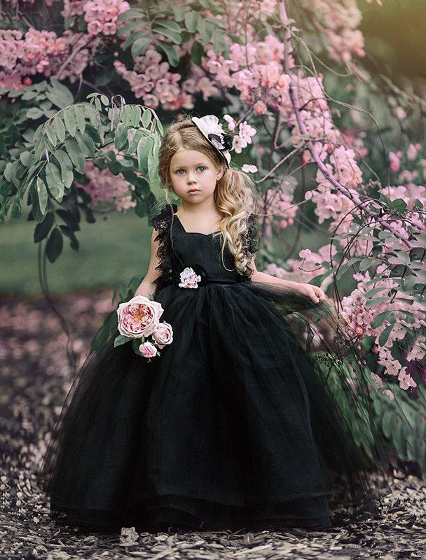 gothic flower girl dresses