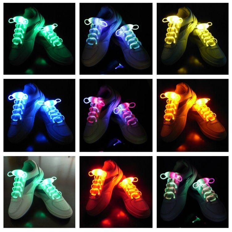 2021 LED Flashing Shoe Laces Fiber Optic Shoelace Luminous Shoe Laces