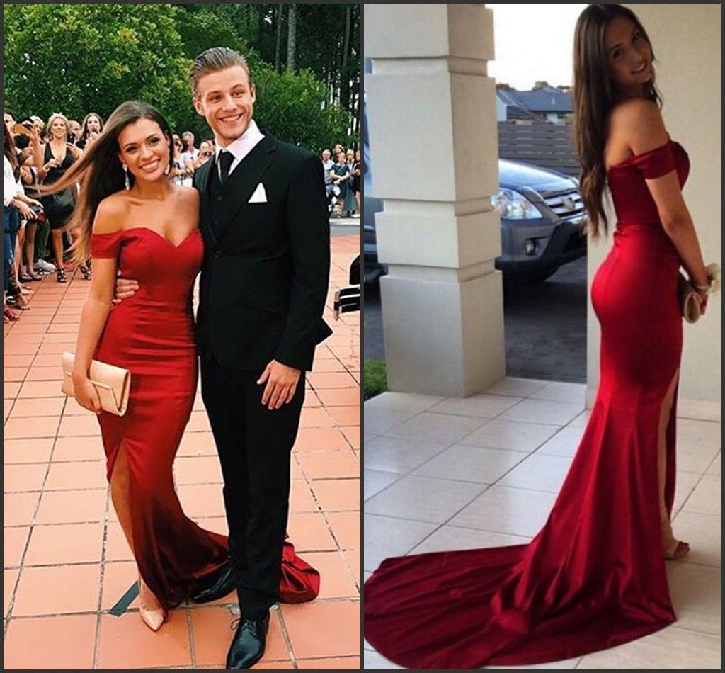 party vancouver mermaid birthday Dresses Red Prom Split Sexy 2016 Black Girl Side Couples party vancouver mermaid birthday Dresses Red Prom Split Sexy 2016 Black Girl Side Couples