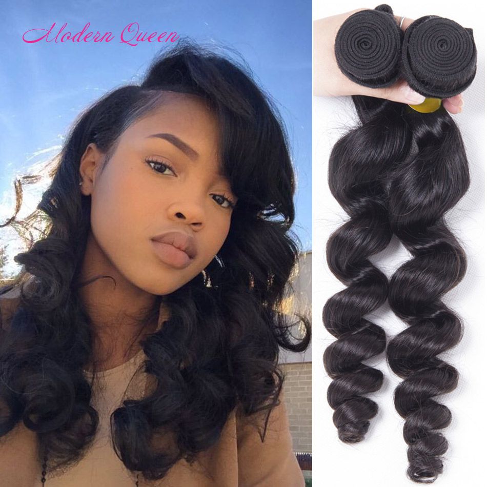 Brazilian Loose Wave Human Hair Extensions 2 Bundles Brazilian Loose