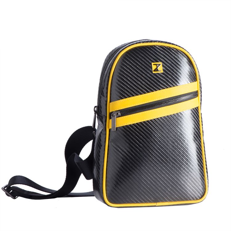New Fashion Men Messenger Bags Carbon Fiber Bags Crossbody Sling Single