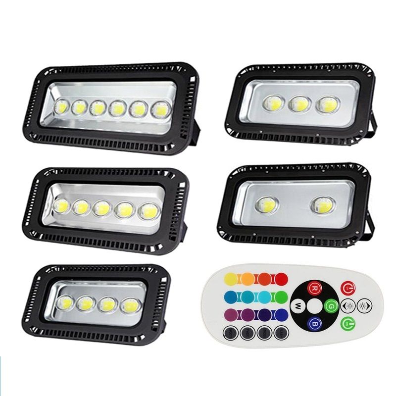200w 300w 400w 500w 600w Rgb Led Floodlight Color Change Synchronize Outdoor Flood Light Waterproof For Landscape Lighting