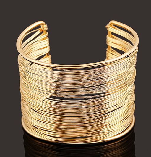 Acheter Bracelet De Manchette Pour Femmes En Or 18 Carats / Argenté Avec Bracelet En Couleur, Bracelet En Alliage Pour Filles Style 10PRS De $15.83 Du