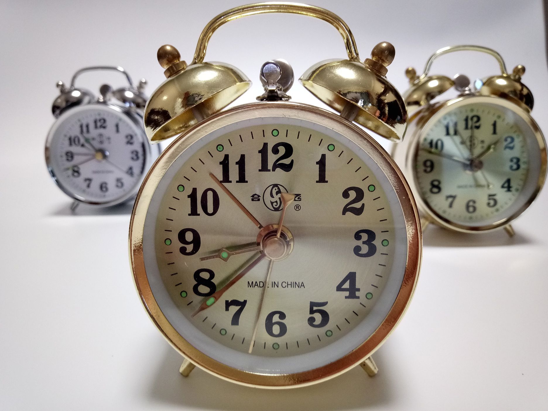 2020 Mechanical Alarm Clock With Manually Wind Up New Version 2017 Gold Color Fast From