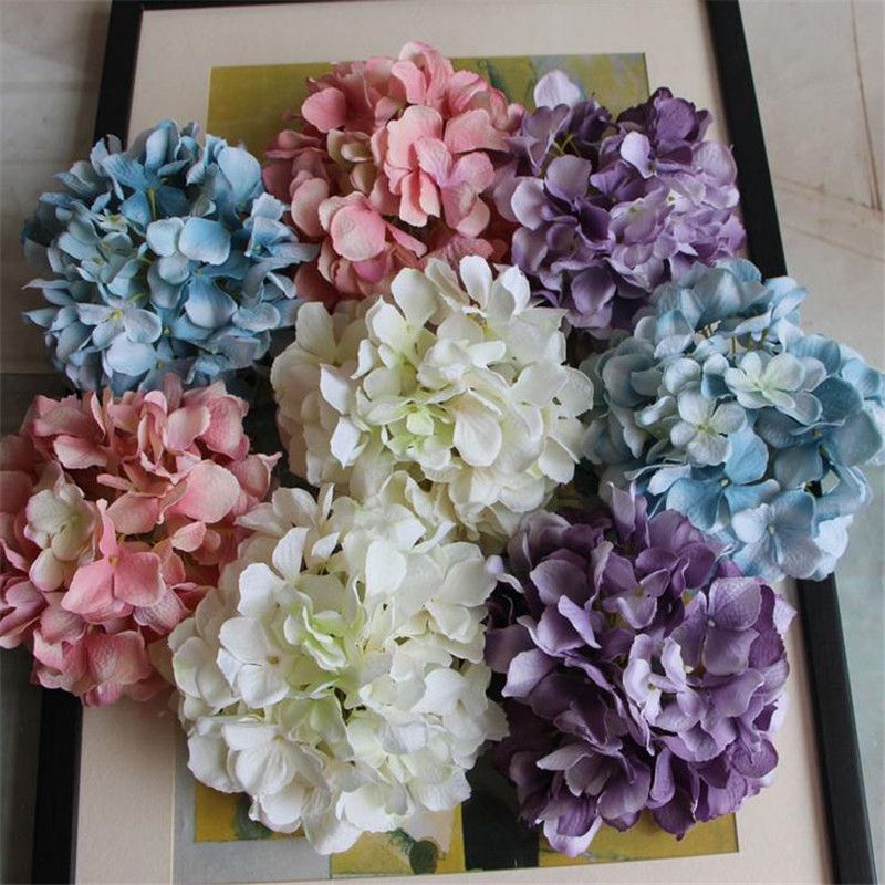 Blue Purple Hydrangea Wedding Bouquet