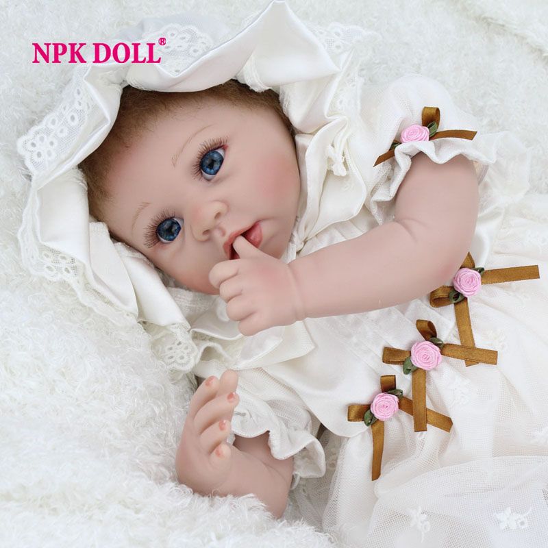 22inch Silicone New Reborn Baby Dolls Realistic Sleeping ...