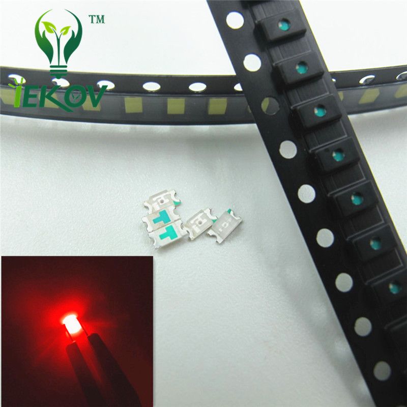 500 pcs SMD SMT 1206 Super bright Red LED lamp Bulb GOOD QUALITY