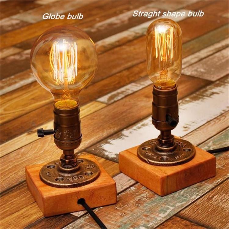 2021 Desk Lamp E27 Coffee Table Light Bar Lamparas Escritorio Luminaria De Mesa Loft Vintage