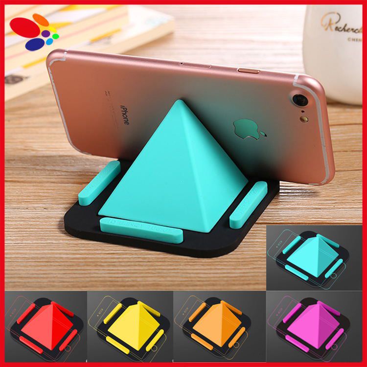 2018 2017 Newest Silicone Pyramid Phone Desk Holder Lazy Smartphone 2018 2017 Newest Silicone Pyramid Phone Desk Holder Lazy Smartphone Table Stand For Iphone 7 6 Samsung Tablet Promotional Gifts From Fashiontoys3210