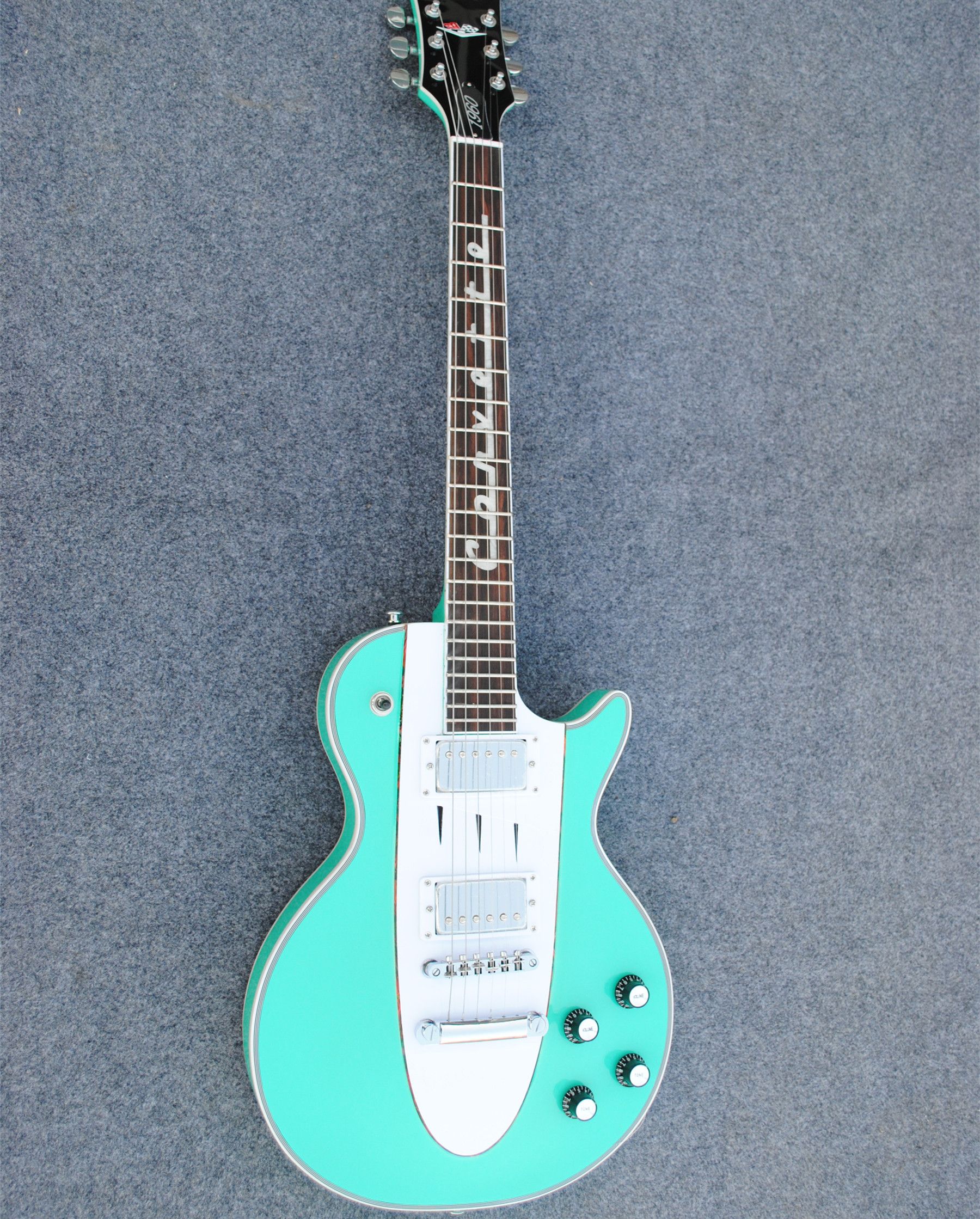 Personal Tailor Light Blue Electric Guitar Rosewood Fingerboard White