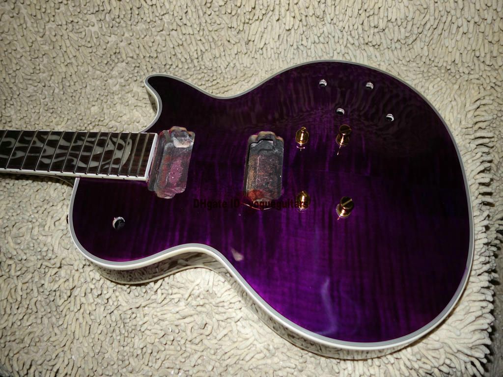 Best Quality DIY Guitar Body Wholesale Guitars Body Purple Burst Custom
