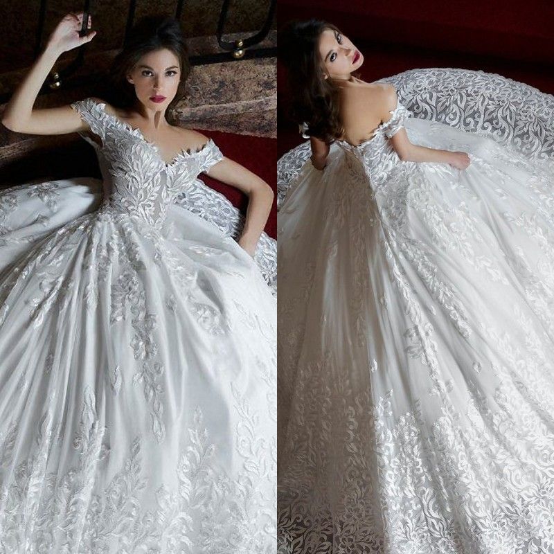 Discount Toumajean Couture Bridal Spring 2018 Full Lace Wedding