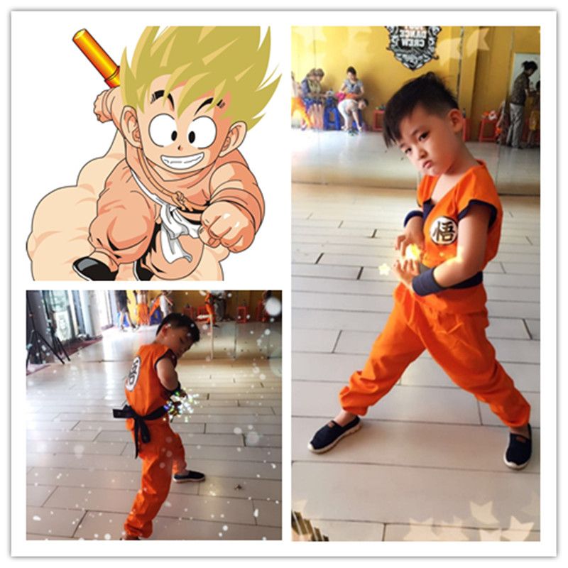 2016 halloween costumes dragon ball z dbz son goku cosplay costume clothes cosplay for children toppantbelttailwrist cs002 naruto cosplay flapper