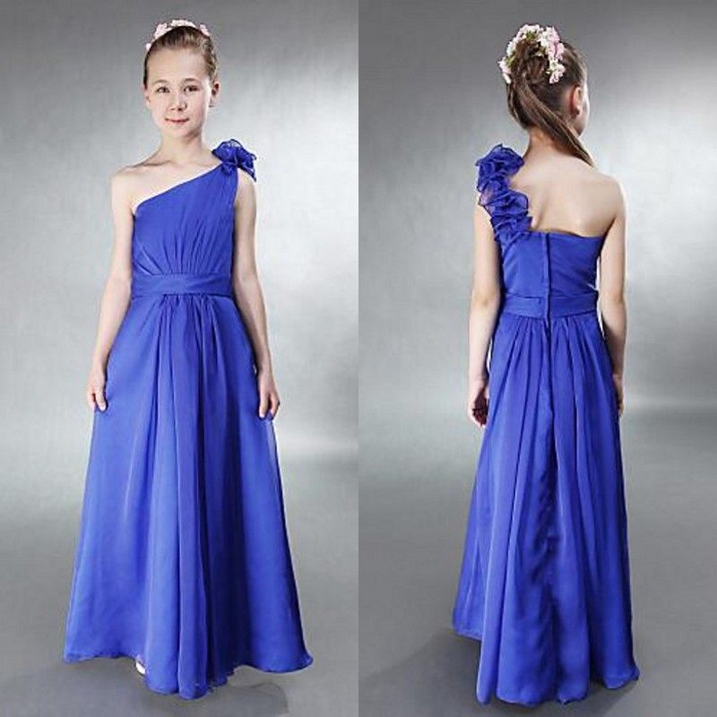 Blue Junior Bridesmaid Dresses