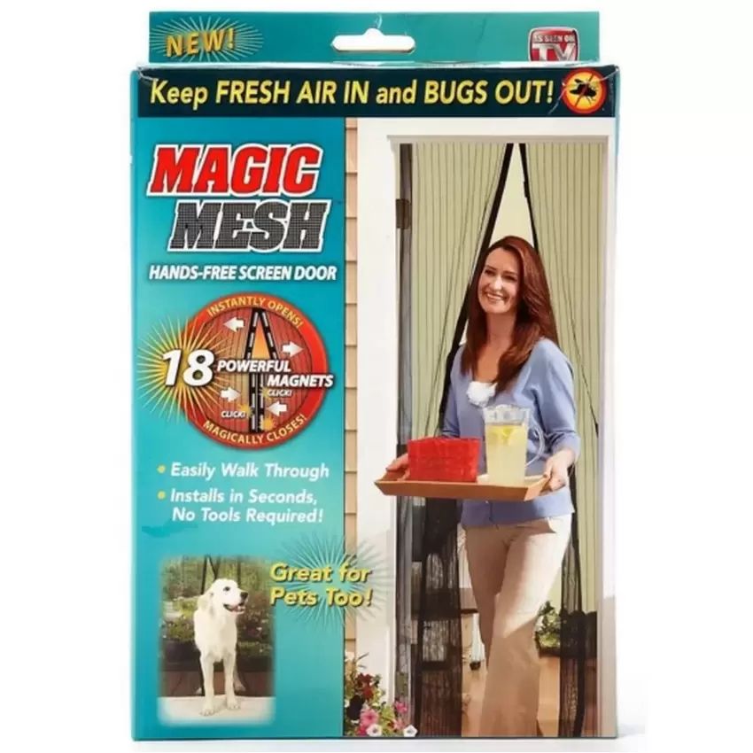 Magnetic Screen Door Mesh Mosquito Curtain Keeps Bugs ...