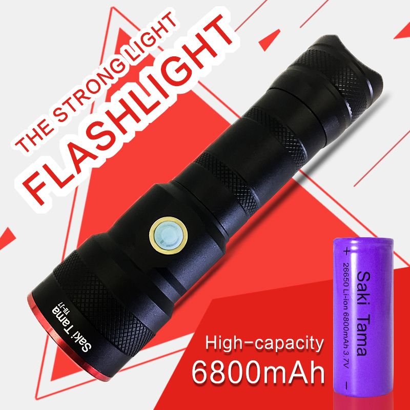 2020 LED Powerful Flashlight Waterproof Rechargeable Portable