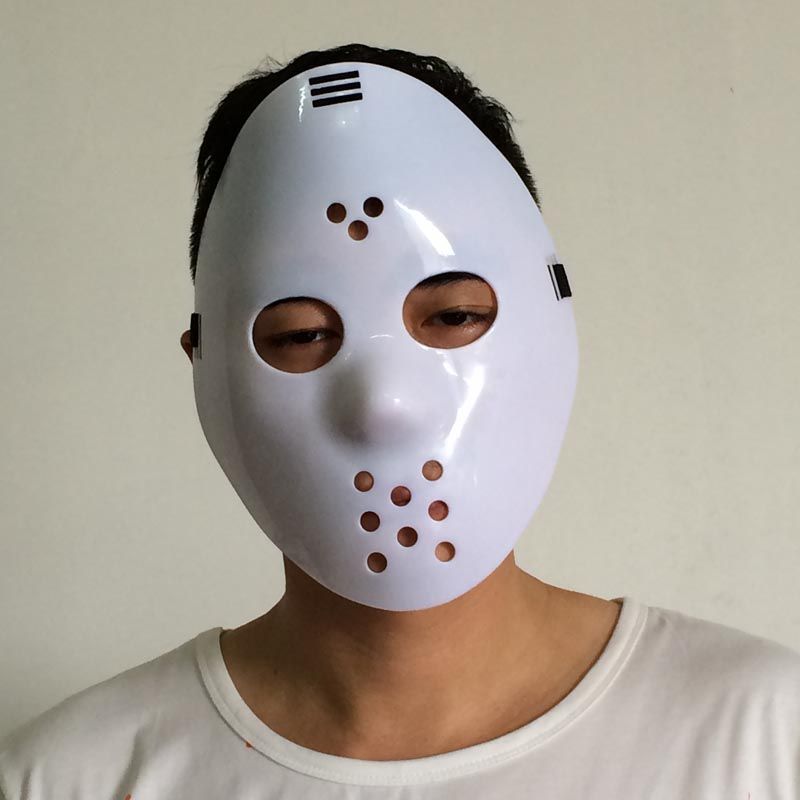 Cheap Killer Jason Mask Cosplay Party Mask Full Face White Mask Film