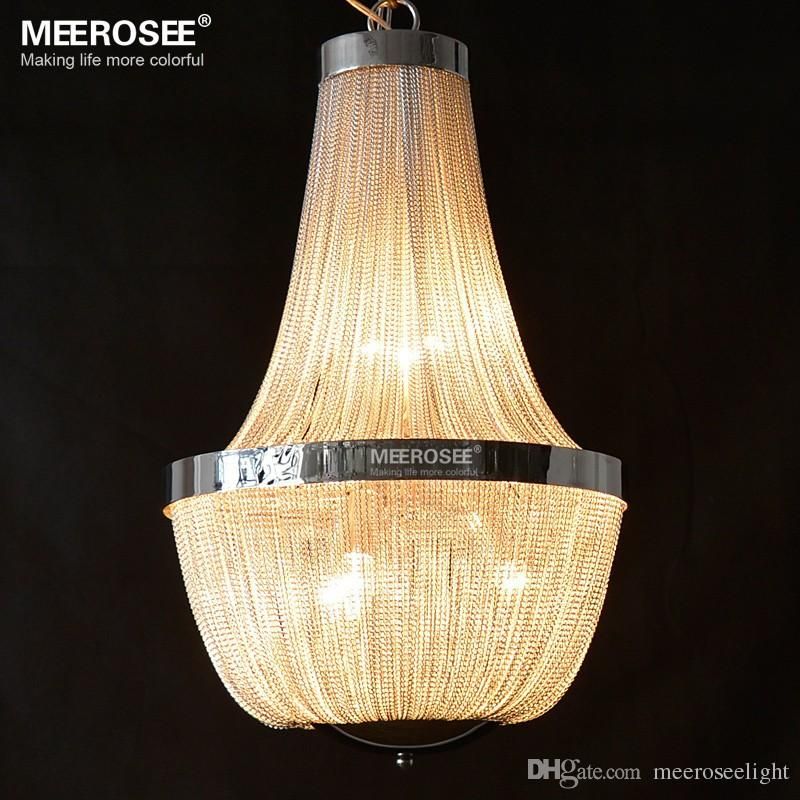Modern Aluminum Chain Pendant Light Fixture Empire Vintage Hanging Modern Aluminum Chain Pendant Light Fixture Empire Vintage Hanging Suspension Re Lamp Drop Chandeliers Lighting Pandant