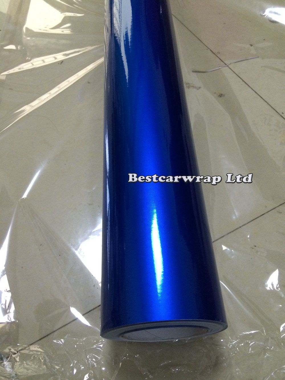 2021 Glossy Metallic Blue Vinyl Wrap Car Wrap With Air Bubble Free