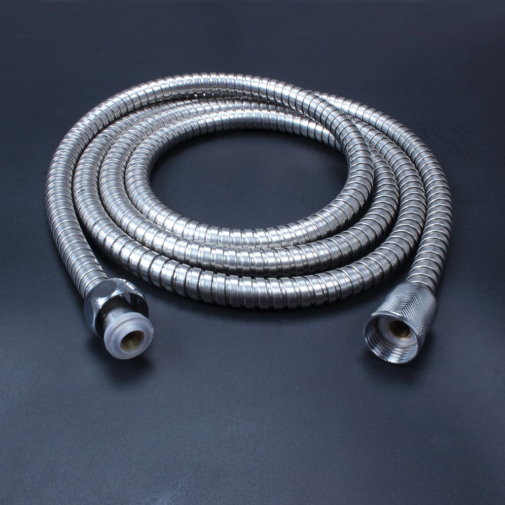 2021 2m Flexible Stainless Steel Chrome Standard Hose Shower Head Bathroom Hose Water Hoses Pipe