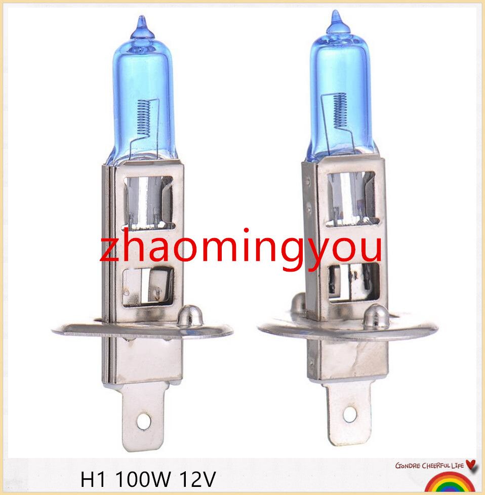 Halogen Lights H1 100w 12v Bulb Super Xenon Halogen Lights H1 100w 12v Bulb Super Xenon White Fog High Power Car Headlight Lamp Light Source Parking Auto With As