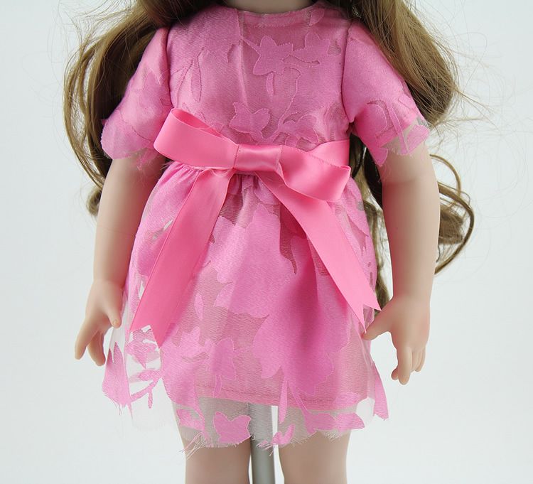 18 zoll Handmade Full Vinyl American Girl Silikon Puppe Mode Reborn Baby Spielzeug Chilldren Geburtstagsgeschenk Valentinstag Puppen
