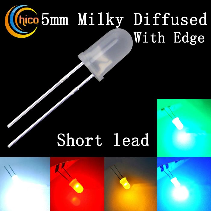 100 LEDS 3MM Diffused Green Round Urtal Bright Bulb Light Lamp Emitting Diode