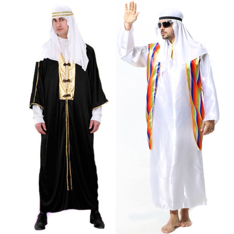 Hot Selling Halloween Clothes Masquerade Arab Sheikh Prince King ...