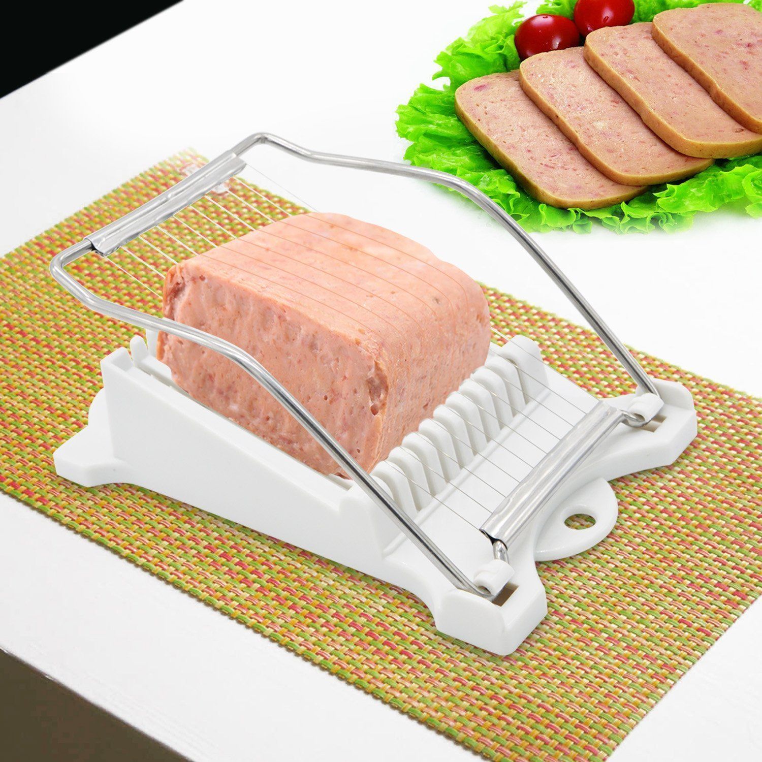 2021 Stainless Steel Luncheon Meat Slicer Cutter For Egg Cheese Sushi