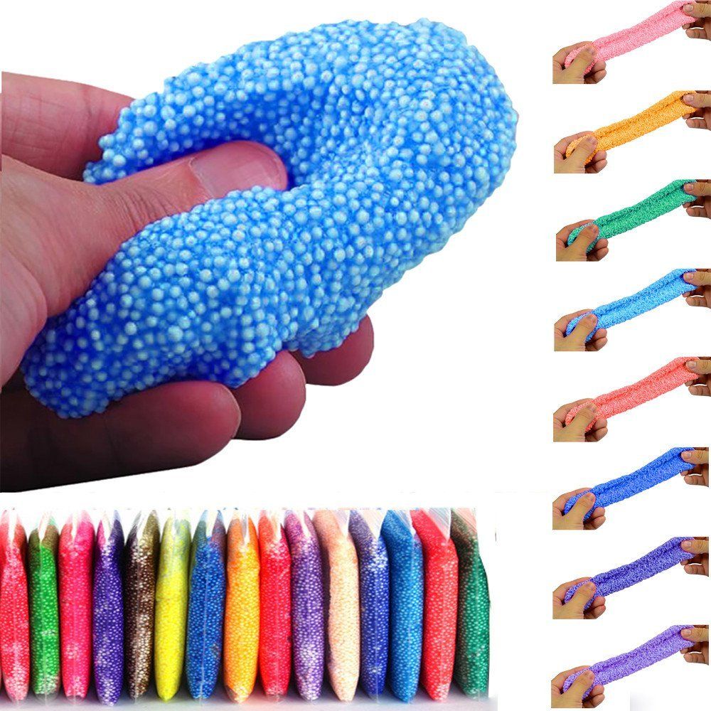 Mud Clay Colorful Snow Fluffy Floam Mucus Diy Stress Relieving Mud Clay Colorful Snow Fluffy Floam Mucus Diy Stress Relieving Plasticine Education Children Yiwu Toy Horse Gift 20 200g Sports Relievers For The