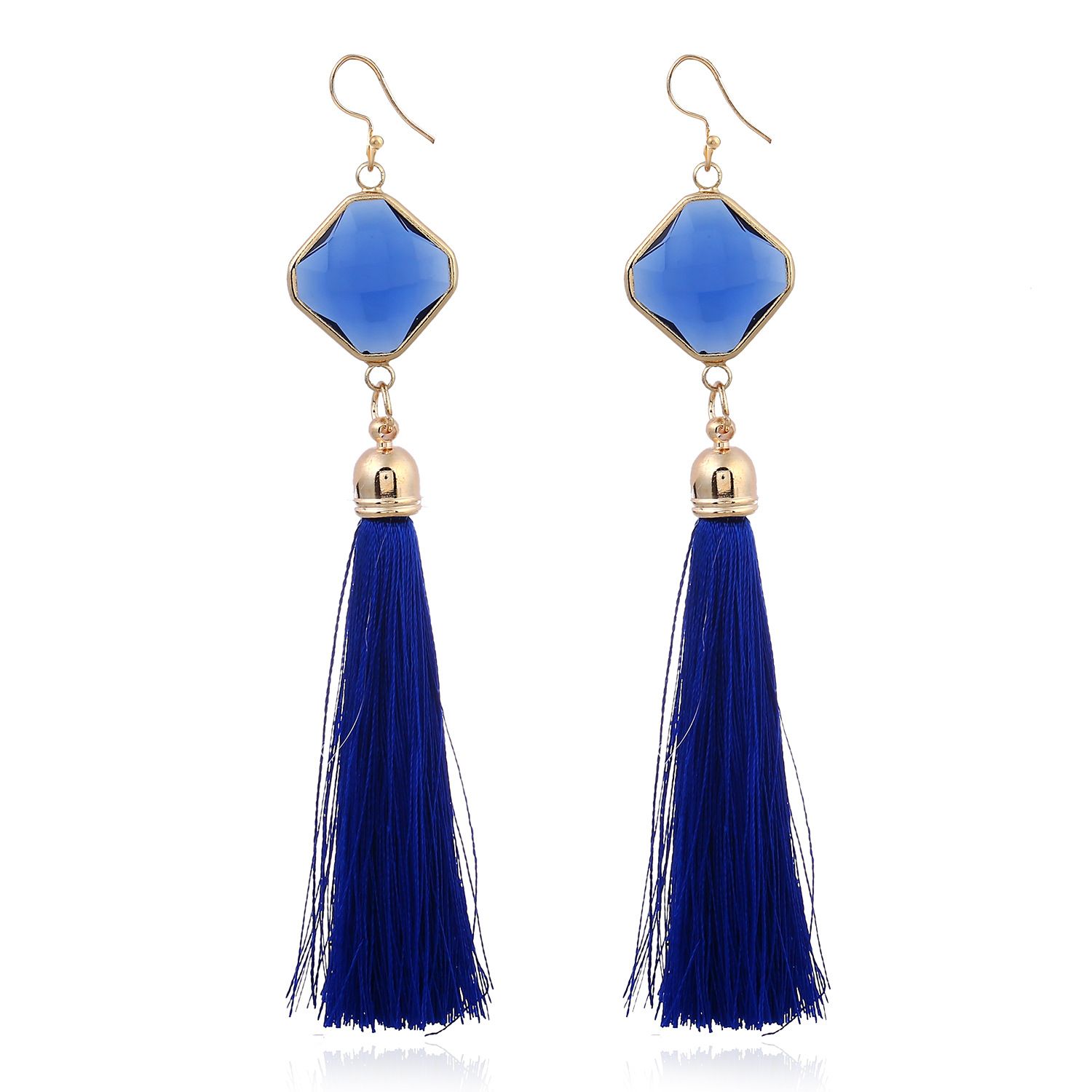black and blue earrings