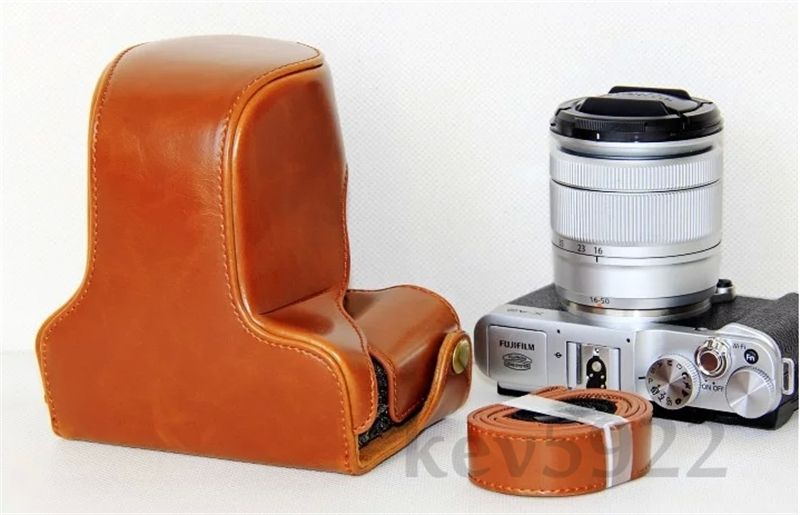 Brown Leather Camera Case Bag for Fujifilm Fuji XM1 XA1 XA2 XM1 XA1 XA2F Bag for Fuji Camera
