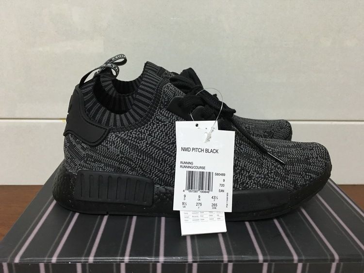 Real Fiber NMD R1 Primeknit Pitch Black S80489 Boost Shoes For 2016 New Mens Shoes Size 36 45 Ship With Box From Yxl001, $89.12 | DHgate.Com